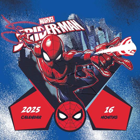 Calendario 30x30 spiderman 2025 pyramid - copertina