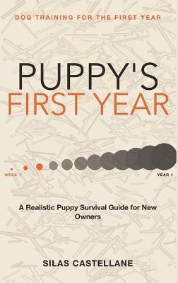 Dog Training for the First Year: Puppy's First Year - A Realistic Puppy Survival Guide for New Owners - Silas Castellane - cover