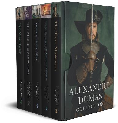 Alexandre Dumas 5 Book Set Collection: The Three Musketeers, The Count of Monte Cristo, The Man in the Iron Mask, Ten Years Later, Twenty Years After - Alexandre Dumas - cover