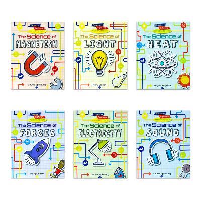 Flowchart Explorers Physical Science STEM 6 Science Books Set: (Electricity, Forces, Heat, Light, Magnetism, Sound) - Various (Louise Spilsbury) - cover