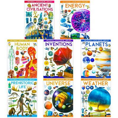 Universal Knowledge Library Science and History 8 Volumes Book Collection Set: (Ancient Civilisations, Inventions,  Prehistoric Life, Universe, Energy, Human Body, Planets, Weather) - Fox Eye Publishing Fox Eye Publishing - cover
