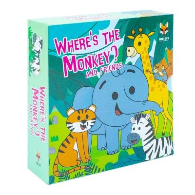 Where's The Monkey and Friends 4 Board Books Collection Set Age 0-5: (Where's The Elephant, Monkey, Tiger, Zebra) - Sarah Eason - cover
