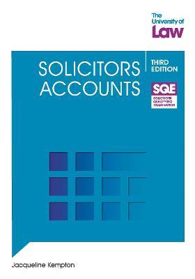 SQE - Solicitors Accounts 3e - Jacqueline Kempton - cover