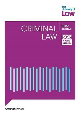 SQE - Criminal Law 3e - Amanda Powell - cover