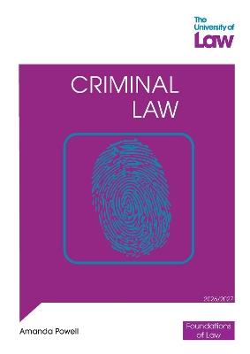 FOL - Criminal Law 3e - Amanda Powell - cover