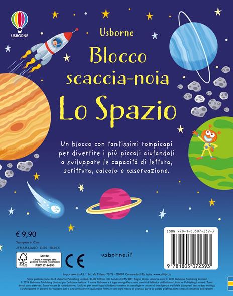 Lo spazio. Blocco scaccia-noia. Ediz. a colori - Kirsteen Robson - 3