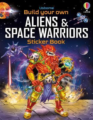 Build Your Own Aliens and Space Warriors Sticker Book - Simon Gong Studios - cover