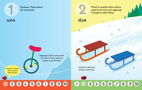 1 2 3. Con adesivi. Ediz. a colori - Fiona Watt,Stacey Lamb - 2