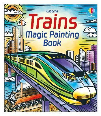 Trains Magic Painting Book - Sam Baer - cover