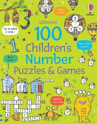 100 Children's Number Puzzles and Games - Phillip Clarke - cover