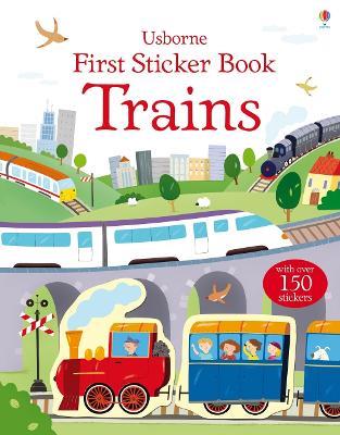 First Sticker Book Trains - Sam Taplin - cover