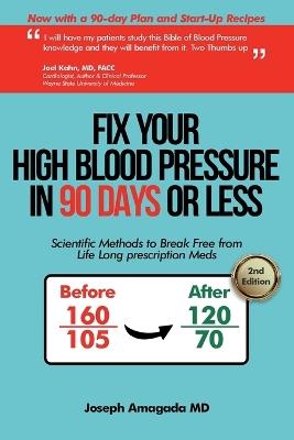 Fix Your High Blood Pressure in 90 Days or Less: Scientific Methods to Break Free from Life Long Prescription Meds - Joseph Amagada - cover