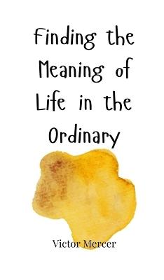 Finding the Meaning of Life in the Ordinary - Victor Mercer - cover