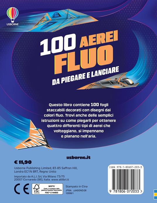 100 aerei fluo da piegare e lanciare - Abigail Wheatley - 3