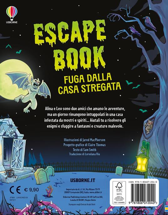 Fuga dalla casa stregata. Escape book - Sam Smith - 2