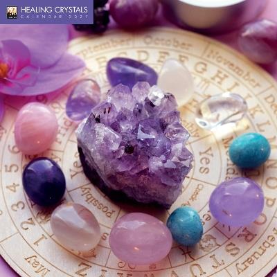 Healing Crystals Wall Calendar 2027 (Art Calendar) - cover