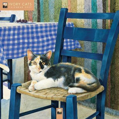 Ivory Cats by Lesley Anne Ivory Wall Calendar 2027 (Art Calendar) - cover