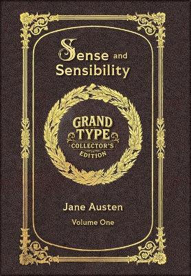 Large Print - Sense and Sensibility, Volume 1 of 2 - Grand Type Collector's Edition - Matte Hardcover with Dust Jacket - Jane Austen - cover
