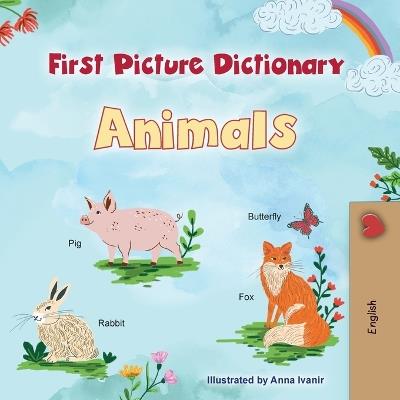 First Picture Dictionary - Animals: English Edition - Kidkiddos Books - cover