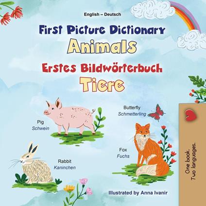First Picture Dictionary Animals Erstes Bildwörterbuch Tiere - KidKiddos Books - ebook