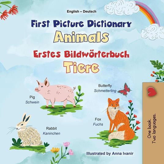 First Picture Dictionary Animals Erstes Bildwörterbuch Tiere - KidKiddos Books - ebook