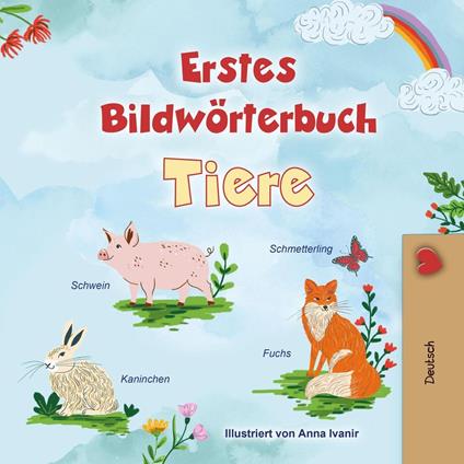 Erstes Bildwörterbuch Tiere - KidKiddos Books - ebook
