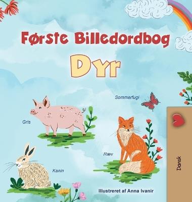 First Picture Dictionary - Animals (Danish Children's Book) - Kidkiddos Books - cover