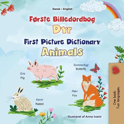 Første Billedordbog Dyr First Picture Dictionary Animals - KidKiddos Books - ebook