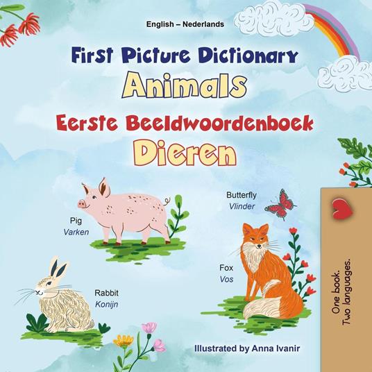 First Picture Dictionary Animals Eerste Beeldwoordenboek Dieren - KidKiddos Books - ebook