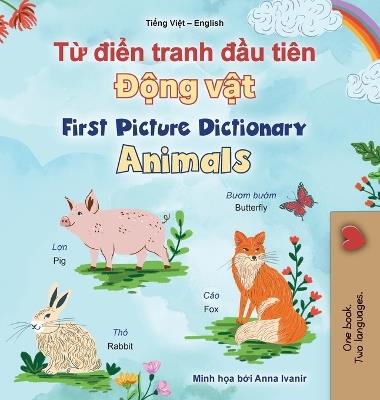 First Picture Dictionary - Animals (Vietnamese English Bilingual Children's Book) - Kidkiddos Books - cover