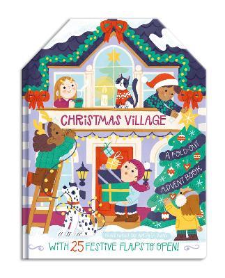 Christmas Village: A Fold-Out Advent Book - cover