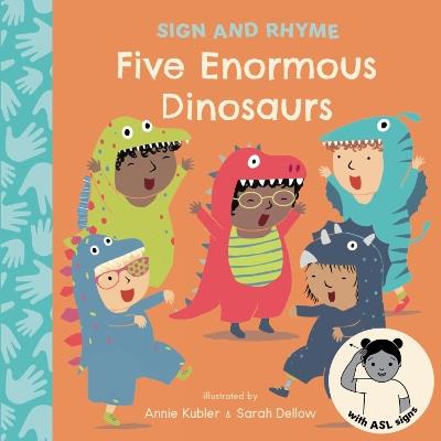 Five Enormous Dinosaurs ASL - cover