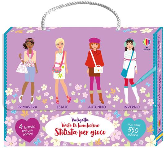 Valigetta Vesto le bamboline. Stilista per gioco. Con adesivi - Fiona Watt - copertina