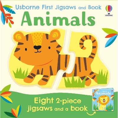 Usborne First Jigsaws And Book: Animals - Matthew Oldham - cover
