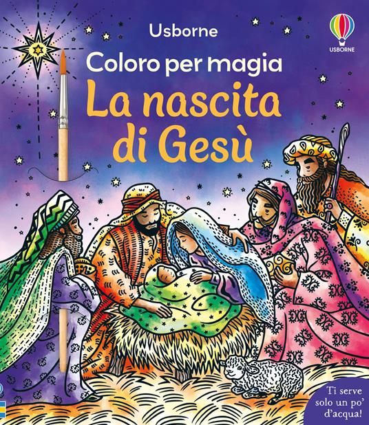 La nascita di Gesù. Ediz. illustrata. Con pennello - Abigail Wheatley - copertina