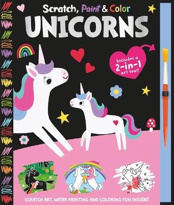 Scratch, Paint & Color Unicorns - Georgie Taylor - cover