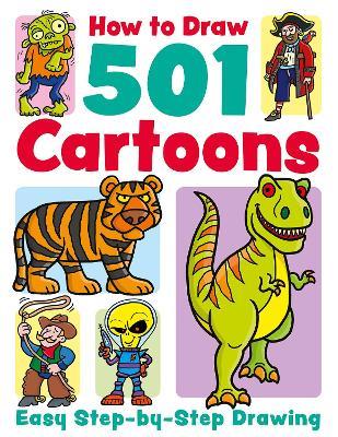 How to Draw 501 Cartoons - Nat Lambert - cover