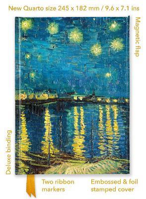 Vincent van Gogh: Starry Night over the Rhône (Foiled Quarto Journal) - cover