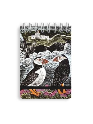 Angela Harding: Fair Isle Puffins (Spiral Bound Pocket Notebook) - cover