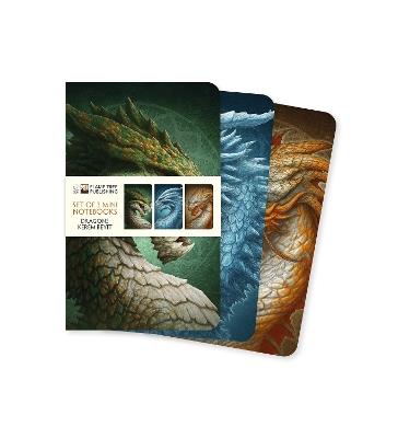 Dragons by Kerem Beyit Set of 3 Mini Notebooks - cover