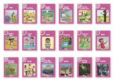 Jolly Phonics Pink Readers Complete Set: in Precursive Letters (British English Edition) - Sara Wernham - cover