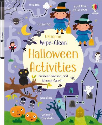 Wipe-Clean Halloween Activities: A Halloween Book for Children - Kirsteen Robson - cover
