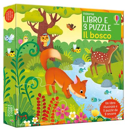 Il bosco. Ediz. a colori. Con 3 puzzle - Sam Taplin - copertina