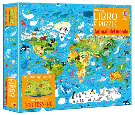 Animali del mondo. Ediz. a colori. Con puzzle da 300 tessere - Kirsteen Robson,Sam Smith - copertina