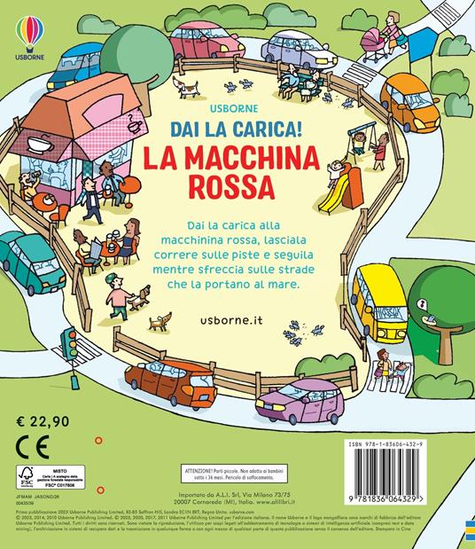 La macchina rossa. Ediz. a colori. Con macchina a retrocarica. Con 4 piste - Fiona Watt - 3