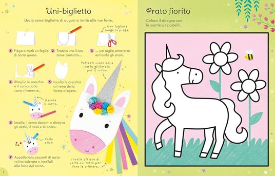 Lavoretti e attività con gli unicorni. Ediz. a colori - Kate Nolan - 2