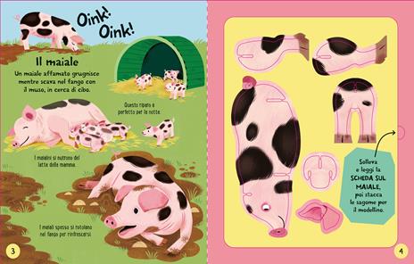 Animali della fattoria. Ediz. illustrata. Con 5 modellini - Abigail Wheatley - 2