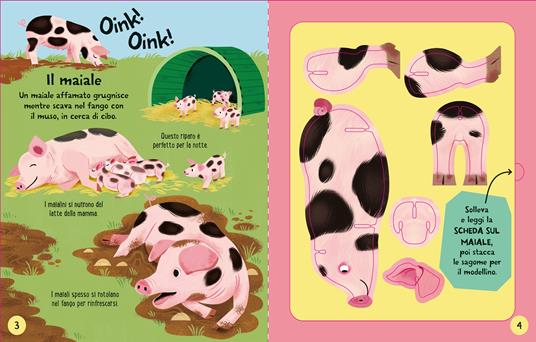 Animali della fattoria. Ediz. illustrata. Con 5 modellini - Abigail Wheatley - 2