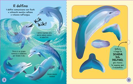 Animali marini. Ediz. a colori. Con 5 modellini - Abigail Wheatley - 2