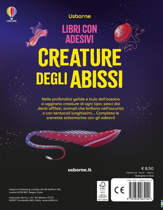Creature degli abissi. Con adesivi. Ediz. a colori - Alice James - 3